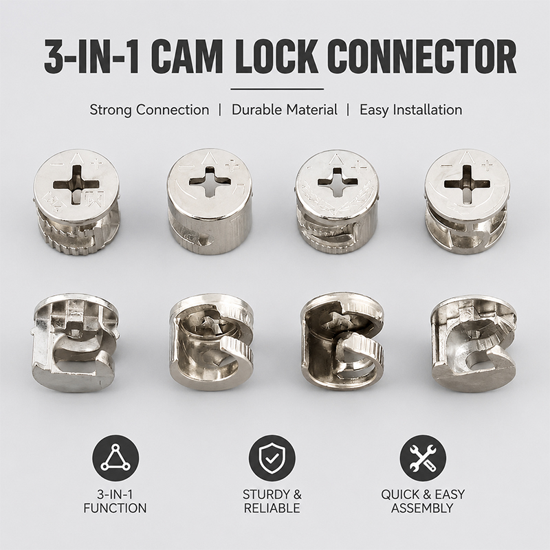 Furniture Knock Down Hardware - Conector de tornillo excéntrico 3 en