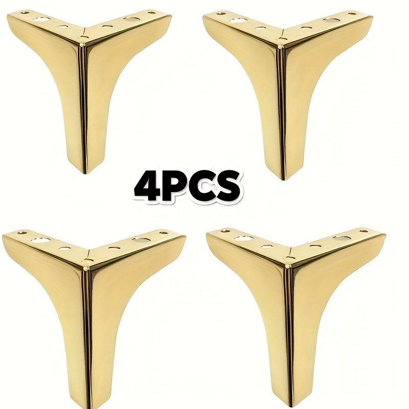 Furniture Hardware Replacement - 4 piezas de patas metálicas para