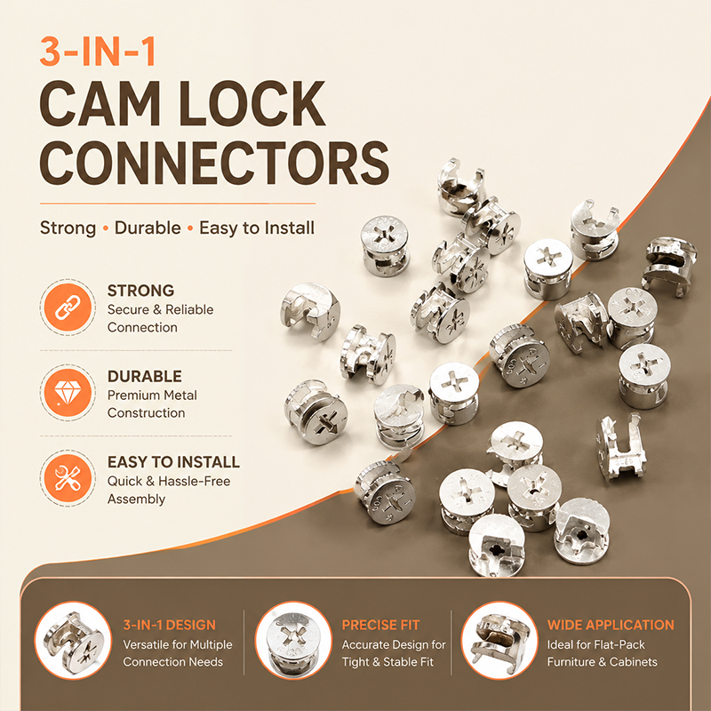 Conector de rueda excéntrica 3 - Furniture Knock Down Hardware reseña y precio