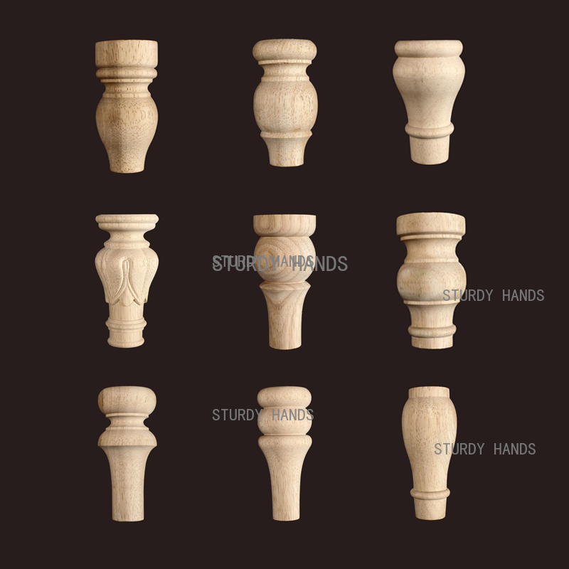 Patas Redondas de Madera Maciz - Furniture Hardware Replacement reseña y precio