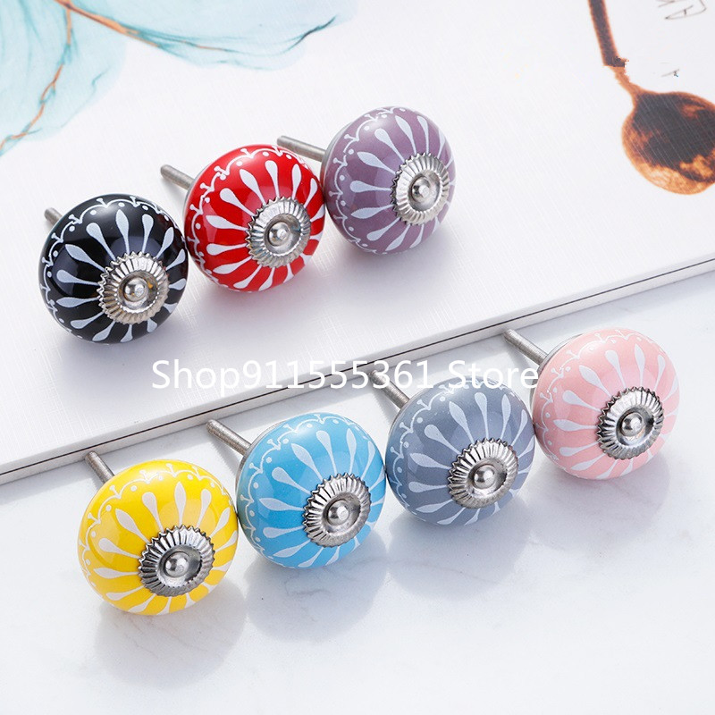Pomo de cerámica para puerta d - Unique Furniture Hardware Pulls reseña y precio