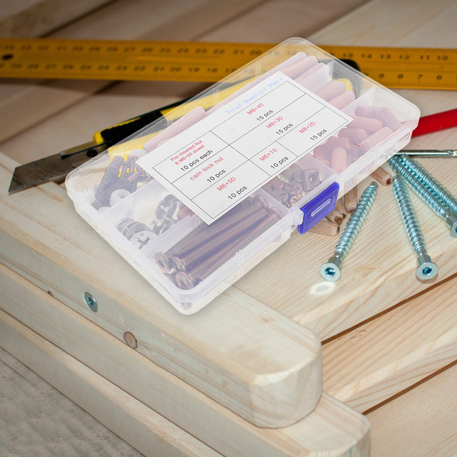 Juego de 95 piezas de herrajes - Furniture Hardware reseña y precio