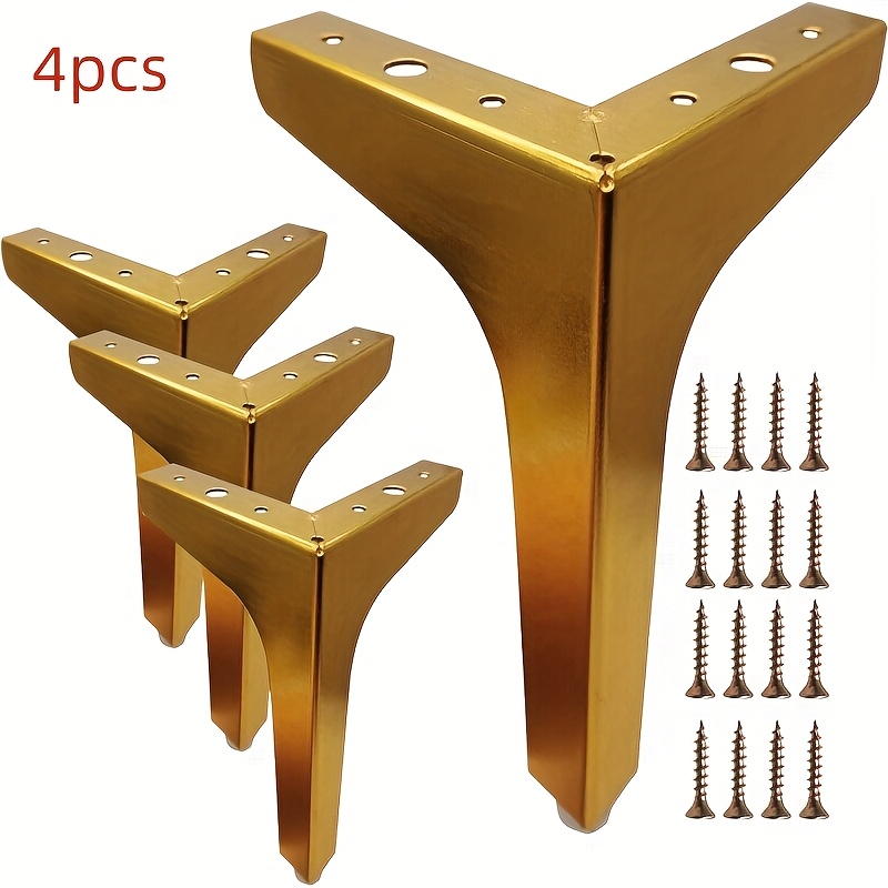 4 piezas de patas metálicas pa - Furniture Hardware Replacement reseña y precio