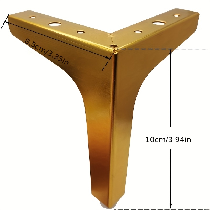 4 piezas de patas metálicas pa - Furniture Hardware Replacement reseña y precio